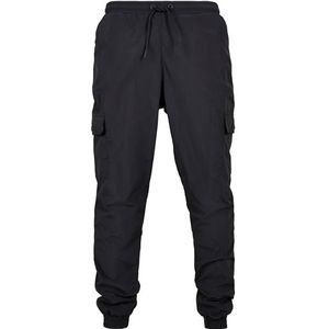 Urban Classics Heren Cargo Nylon Track Pants vrijetijdsbroek, zwart, XXL