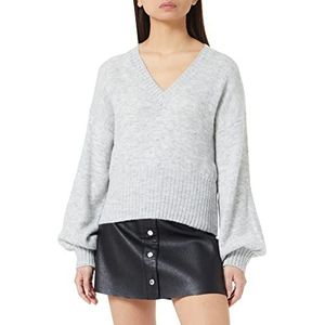 Sisley Womens V Neck L/S 109RM400A Sweater, White 690, L