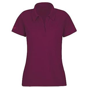 Trigema Poloshirt voor dames zonder knoopsluiting, rood (Sangria 08), L