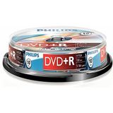 Philips DVD+R blanco's (4,7 GB data/120 minuten video, 16x high-speed opname, 10 spindel)
