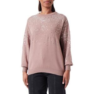 nolie Gebreide damestrui, taupe zilver, XS/S