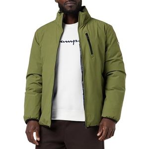 Champion Legacy outdoor stretch nylon omkeerbare jas voor heren, Verde Olivo/Blu Marino, XL