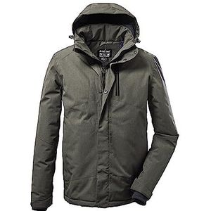 killtec Heren Functioneel jack met afritsbare capuchon KOW 161 MN JCKT, olive, XL, 37589-000