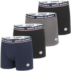 Serge Blanco - SER/1BCX4 - Boxershorts - Meerkleurig - Set van 4