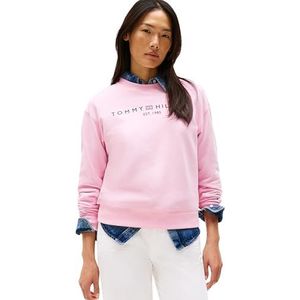 Sweater - Ronde Hals - Zwart - Sweatstof - Losse Pasvorm