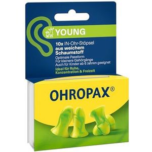 OHROPAX - Young - Bouchons d'Oreilles - Mousse Souple - Isolation Acoustique 35 dB