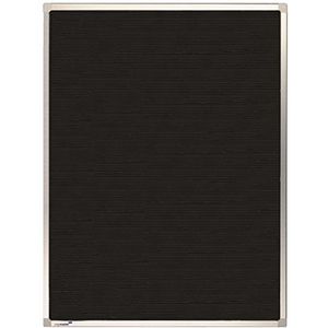 Legamaster Premium ribbelbord, 40 x 30 cm, hoogwaardig letterbord, zwart bordoppervlak met rubberen ribbels, aluminium frame met kunststof hoeken, wandmontage