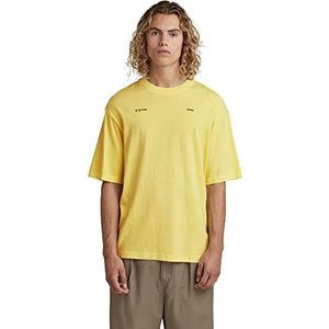 G-STAR RAW Heren Unisex Boxy Base Gd T-shirts, geel (Lemonade Gd D21545-c756-d154), XL