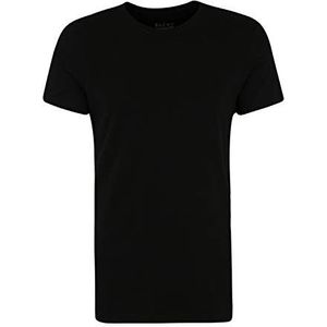 Blend Heren T-shirt ronde hals, verpakking van 2, zwart (black 70155), L