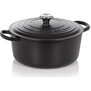 Le Creuset - Braadpan Signature - Mat Zwart - Gietijzer - Ø 20 cm