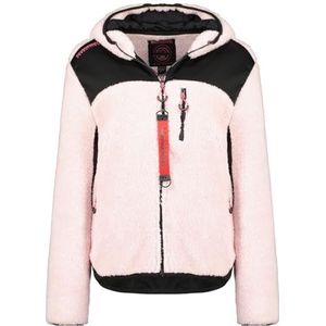 Geographical Norway Telodia Lady Warme fleece voor dames, ritssluiting, herfst, winter, lente, warm, dames, lange mouwen, trui, bont, zacht, comfortabel, outdoor (oudroze), Oude Roos, L