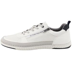 Tom Tailor - 9580040008 - Sneakers - Wit - Geperforeerd - Modern - Tijdloos