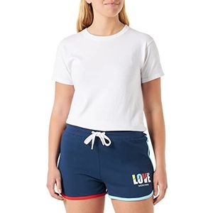 Love Moschino Vrouwen Hot Pants Casual Shorts, Blauw, 38, blauw, 38