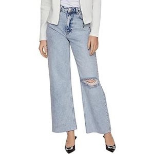 Vila Dames VIFIONA MY6815 EXTRA HW Wide Jeans, Light Blue Denim, 38/32, blauw (light blue denim), 38W x 32L