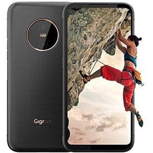 Gigaset GX6 Outdoor Smartphone 5G - Military Standard, Stof & Waterdicht IP68-6,6"" FHD+ Display met Corning Gorilla Glass, 128GB+6GB RAM - 50MP Camera - Snel laden - Android 12, Titanium Black