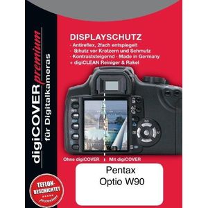 digiCOVER Premium LCD-schermbeschermfolie voor Pentax Optio W90