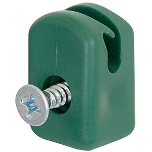Alberts 855550 spandraadhouder met schroef | kunststof, groen | set van 50