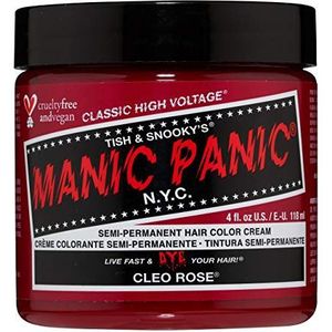 Manic Panic Cleo Rose Classic Creme, Vegan, Cruelty Free, Red Semi Permanent Hair Dye 118ml