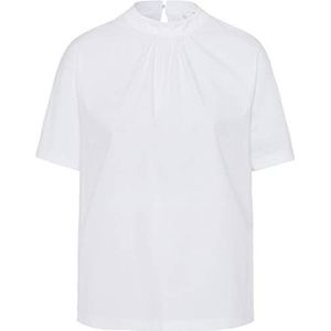 BRAX Dames stijl Camille Cotton MODAL SOLID T-shirt, wit, 44, wit, 44