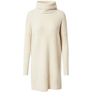 ONLY Onlyana L/S Cowneck Dress Wool Knit Noos casual damesjurk, witte pet grijs/Detail: W Melange, 3XL