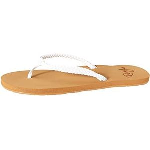 Roxy Costas Sandal Flip Flop voor dames, Wit, 40.5 EU