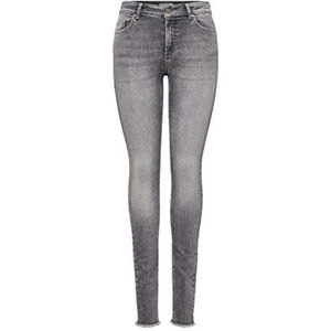 ONLY ONLPAOLA Skinny Jeans voor dames, hoge taille, skinny fit, grijs (Grey Denim Grey Denim), L / 34L