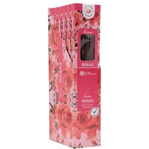 DRW Wierookstokjes rozen, 24 cm (ca. 100 stuks) + stempel St. Pancracio