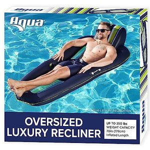 Aqua Luxe Grote Grootte Opblaasbare Luxe Zwembad Lounger Float