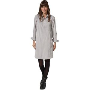 Cecil Dames corduroy jurk in effen kleur, zacht zilver, XS
