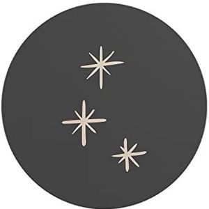 Questo Casa, Ronde digitaal bedrukte muismat, antislip onderkant, voor kantoor en thuis, diameter: 22 cm