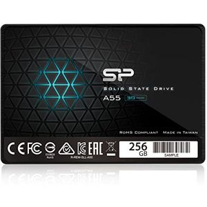 Silicon Power Interne Solid State Drive (SLC Cache Performance Boost), 60 GB 3D-NAND 256 GB A55