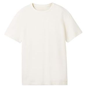 TOM TAILOR T-shirt voor jongens, 12906 - Wool White, 128 cm