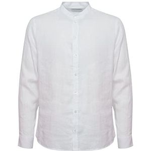 CASUAL FRIDAY Heren CFAnton LS CC 100% linnen Shirt hemd, 110601/Bright White, M, 110601/Helder Wit, M
