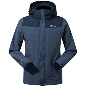 Berghaus Heren Hillwalker Interactieve Gore Tex waterdichte jas, carbon/zwart, S