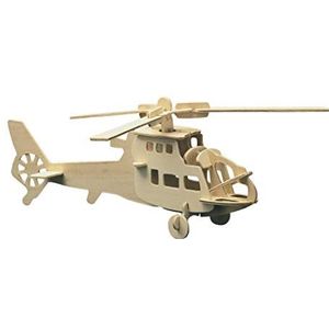 Houten bouwpakket 3D puzzel helikopter