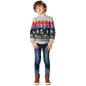 NOP Jongens B Sweater Ls Williamson AOP Sweatshirt, meerkleurig (Black C270), 116 cm