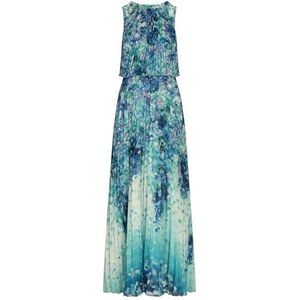 APART Fashion bedrukte avondjurk, koningsblauw-multicolor, 34