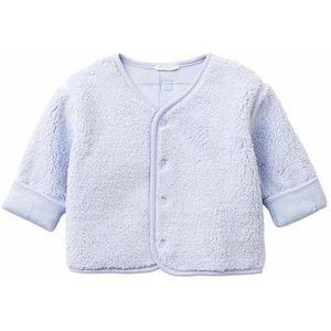 United Colors of Benetton Giacca 3ekna501r Gebreide jas, turquoise, 62 cm voor baby's, M/L