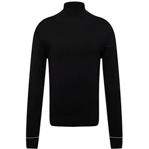 Mexx Heren Roll Neck Sweater, zwart, L
