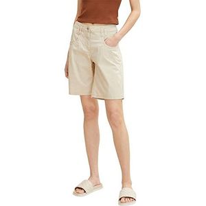 TOM TAILOR Dames Chino bermuda shorts 1031730, 29517 - Sand Stone Beige, 32