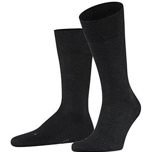 FALKE Heren Sokken Sensitive London M So katoen met comfort tailleband 1 paar, Grijs Anthracite Melange 3080, 43-46
