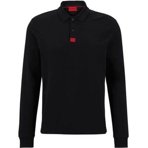 HUGO Heren Deresolo22 Polo, Black1, XS