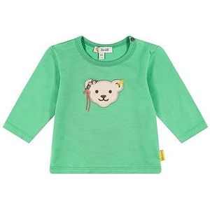 Steiff Baby-meisjes shirt met lange mouwen effen T-shirt met lange, Green Spruce, 80 cm