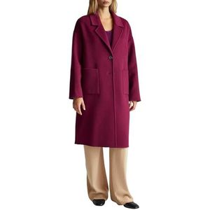 United Colors of Benetton - Mantel - Paars - Wolmix