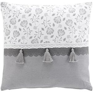 douceur d'intérieur, Afneembaar kussen (50 x 50 cm) Flavie, katoen/polyester bedrukt