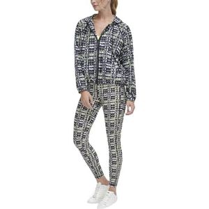 DKNY Windbreaker, bedrukt voor dames, Zest Boucle Plaid, XS, Zest Boucle Plaid, XS