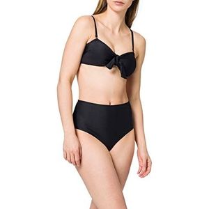 Urban Classics Dames bikiniset, tweedelig badpak met hoge taille voor vrouwen, maten XS - XL, zwart, M