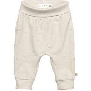 Sterntaler Babybroek met stippen, uniseks, met comfortabele tailleband, broek voor baby van katoenen jersey met elastaan en manchetten aan de broekspijpen, naturel, 62