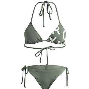 ROXY Triangle Bikini Set Beach Classics TIE Side Dames Groen XS