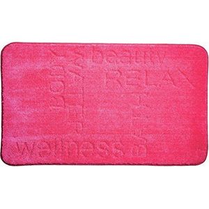 Linea Due 3D badkamertapijt, Ultrazacht en absorberend, Antislip, 5 jaar garantie, FEELING, Badmat 60x100 cm, roze